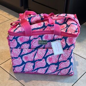 Lilly Pulitzer Pink and Blue Tote Insulated Cooler Bag